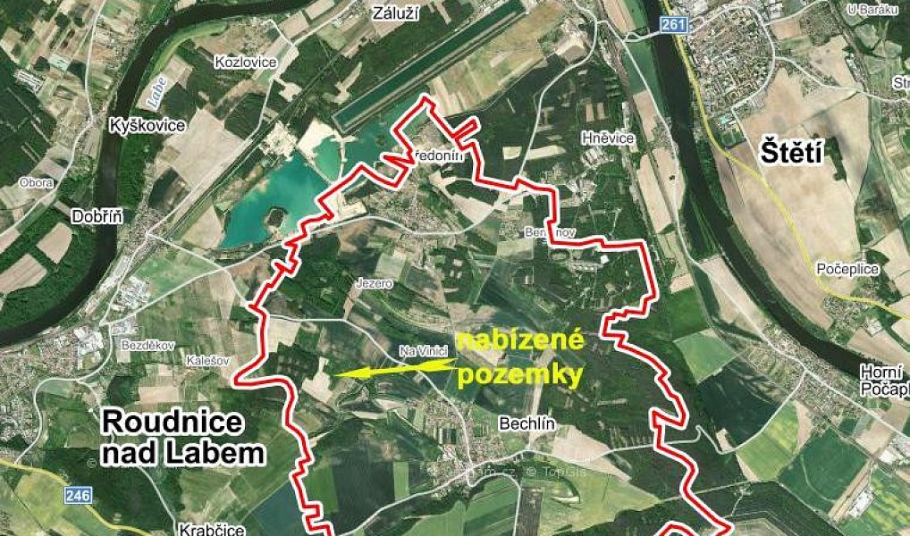 Prodej zahrady 10 731 m², Bechlín – náhled fotky 4