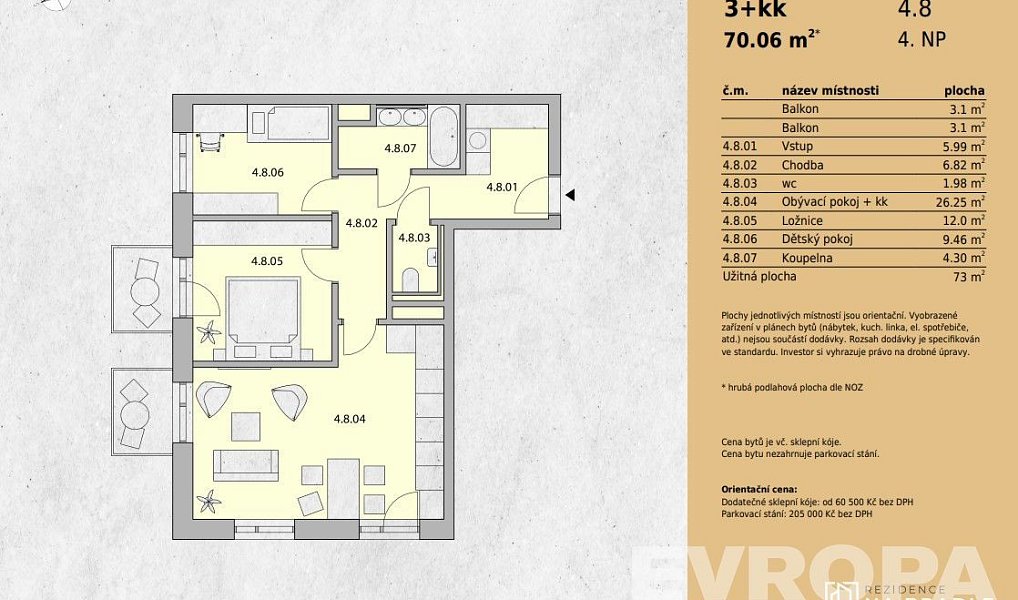 Prodej bytu 3+kk 73 m², Světlá nad Sázavou – náhled fotky 8