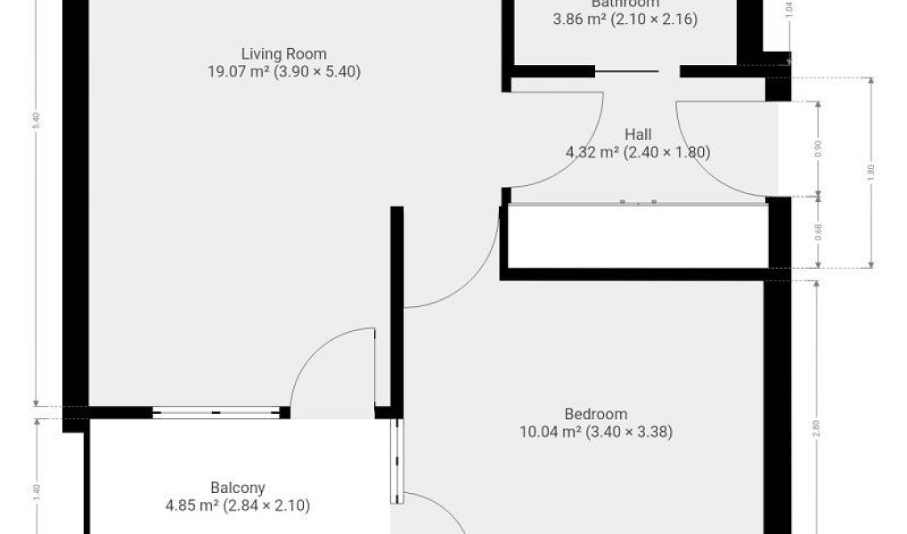 Pronájem bytu 2+kk 44 m², Praha – náhled fotky 17