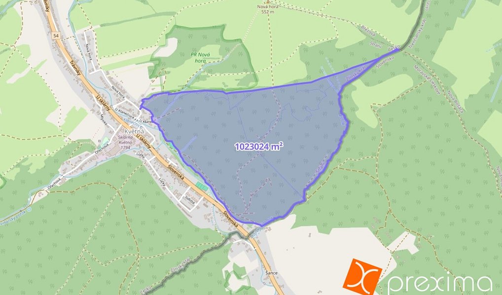 Prodej lesa 1 932 m², Strání – náhled fotky 2