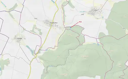 Dražba lesa 1 979 m², Chotěbudice