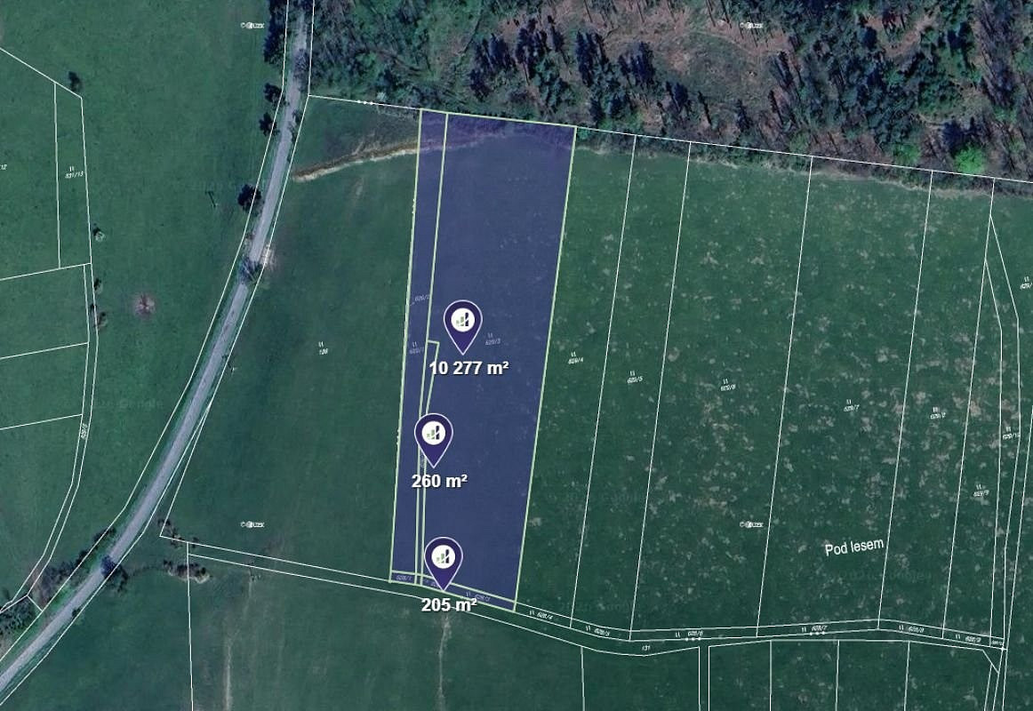 Prodej louky 10 742 m²