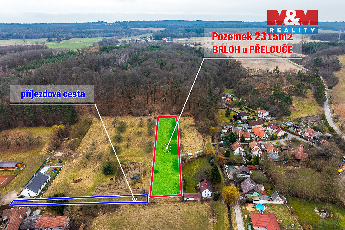 Prodej stavebního pozemku 2 315 m² – fotografie 4