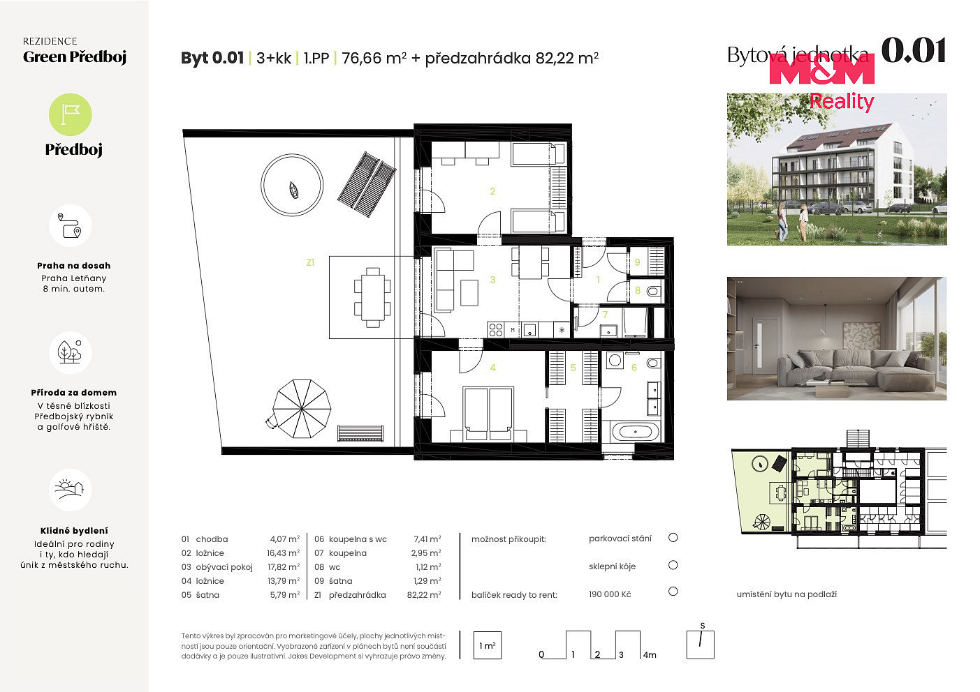 Prodej bytu 3+kk 77 m² – další