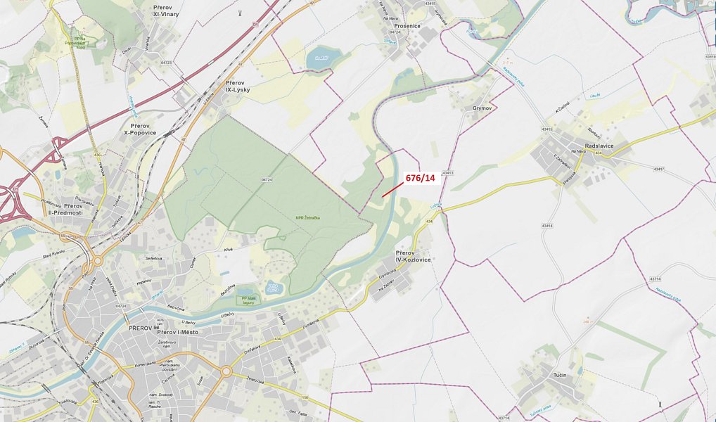 Dražba lesa, 121 m², Přerov, Grymov