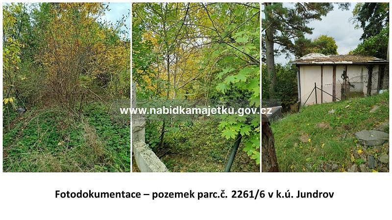 Vyhlášení elektronické aukce na prodej pozemku parc. č. 2261/6, k. ú. Jundrov