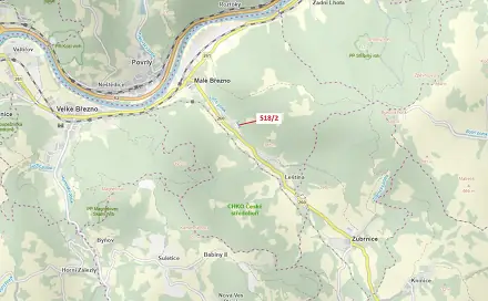 Dražba lesa 2 957 m², Malé Březno