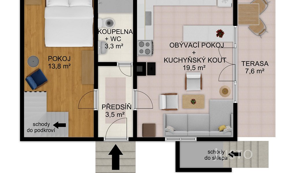 Prodej domu 100 m² s pozemkem 426 m², Slabčice – náhled fotky 2