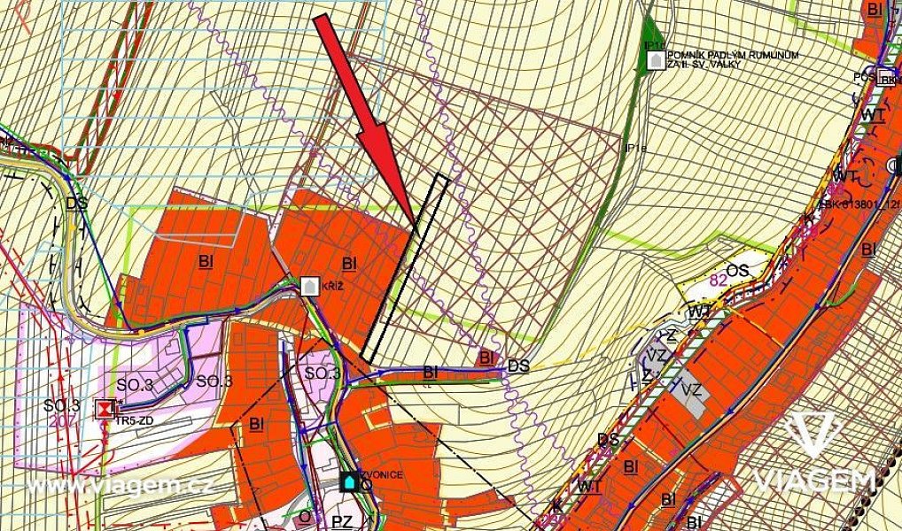 Prodej pole 2 223 m², Břestek – náhled fotky 3