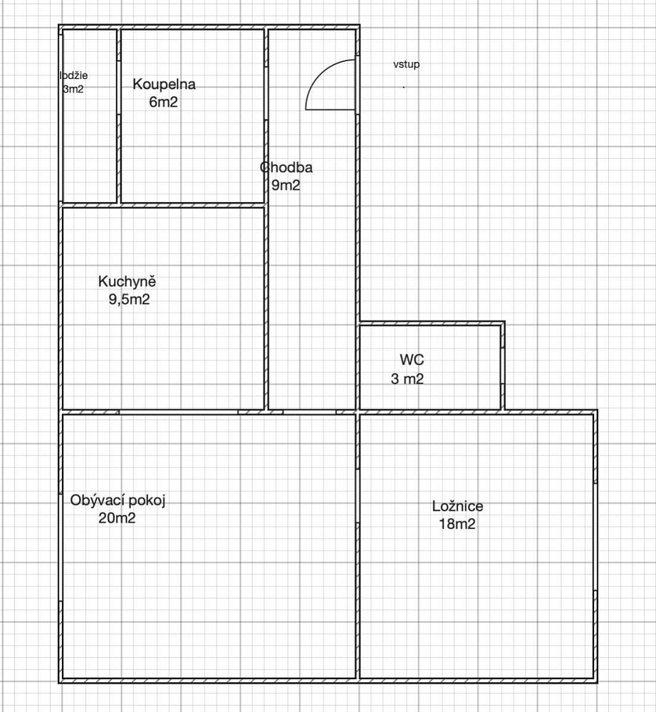 Prodej bytu 2+1 69 m² – fotografie 3