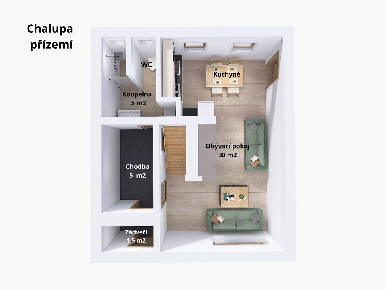 Prodej chaty/chalupy 68 m² s pozemkem 856 m² – fotografie 5