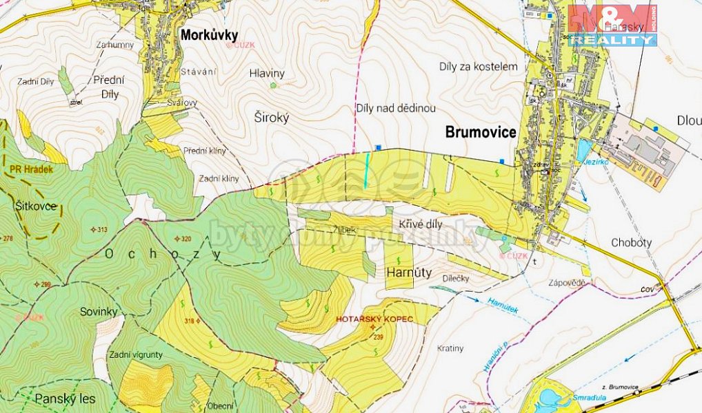 Prodej pole 1 597 m², Brumovice – náhled fotky 5