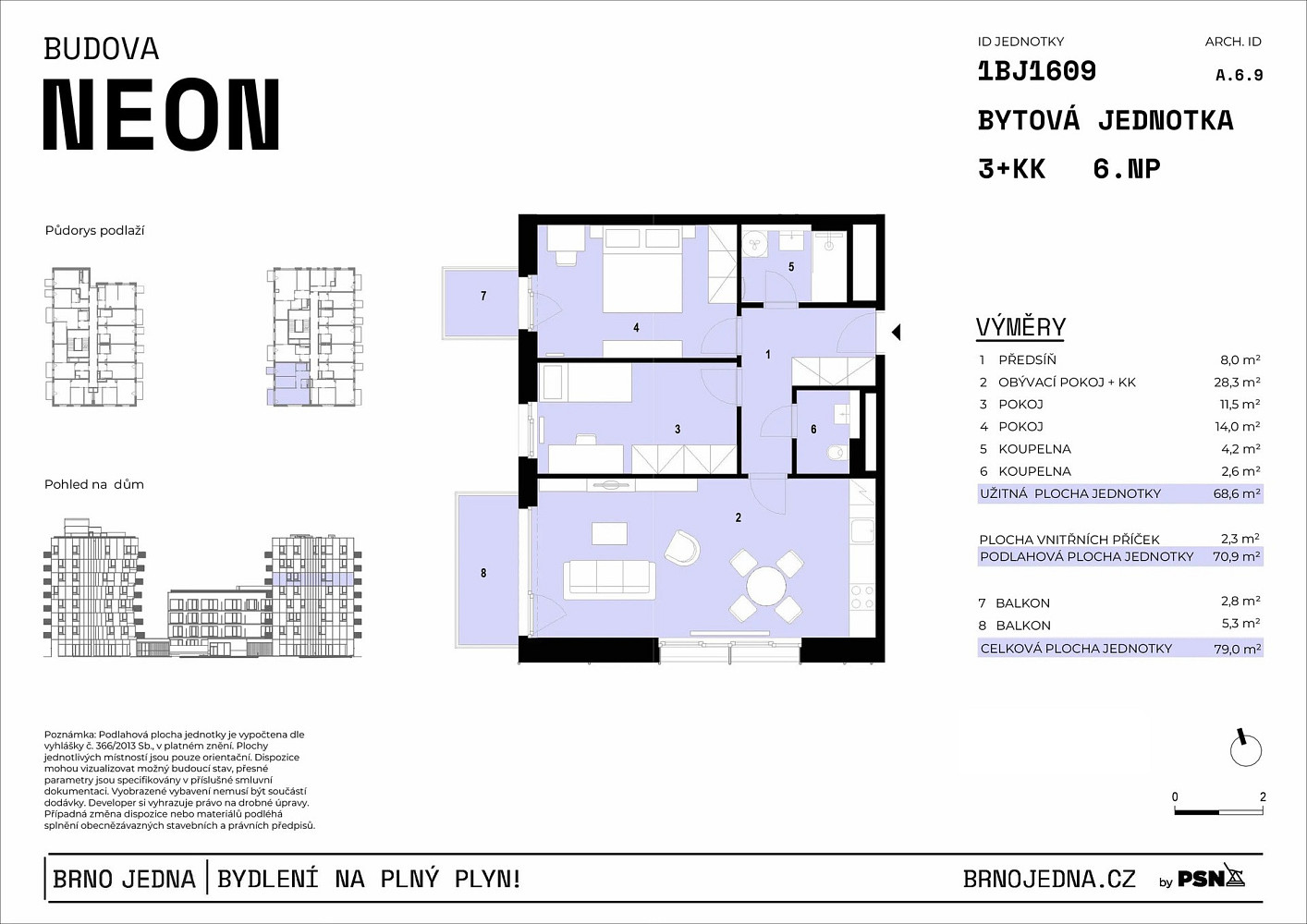 Prodej bytu 3+kk 69 m² – fotografie 2