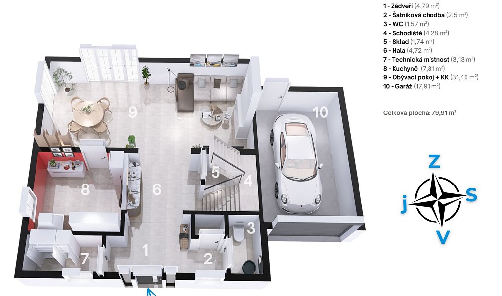Prodej domu 135 m² s pozemkem 987 m², Těšetice – náhled fotky 18