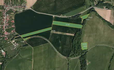 Prodej pole 20 544 m², Osíčko, okres Kroměříž