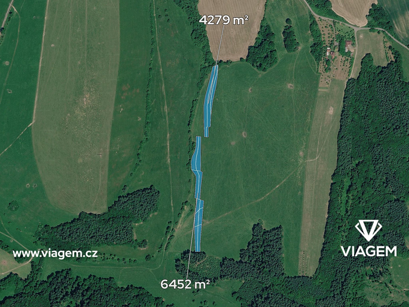 Prodej pole 1 788 m² – pohled 2