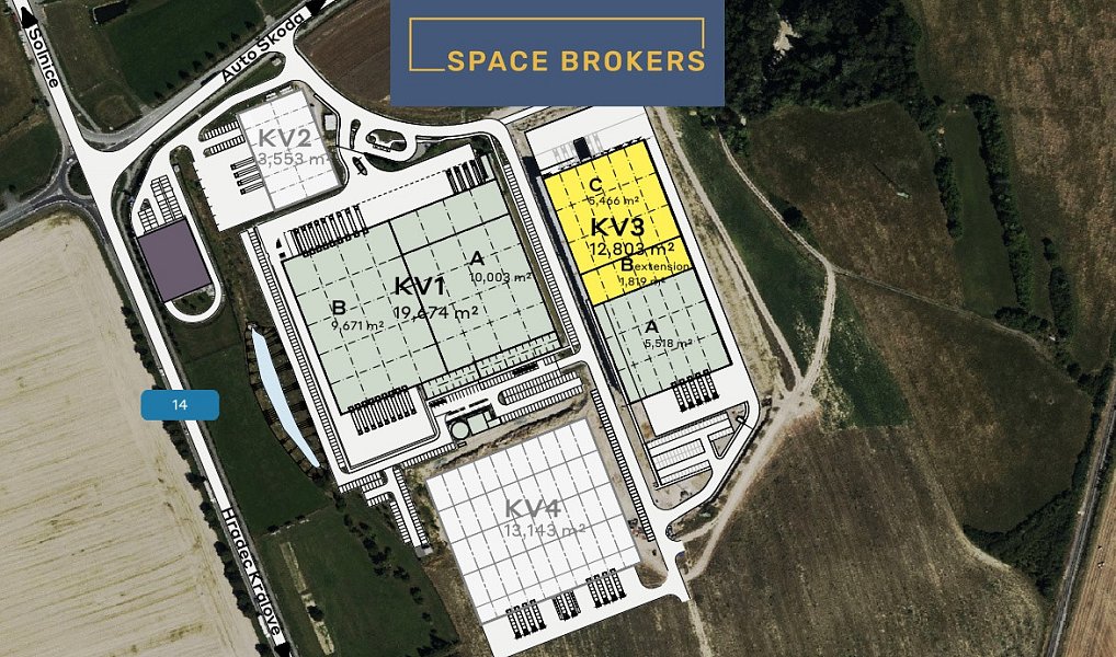 Pronájem skladovacích prostor 2 000 m², Kvasiny – náhled fotky 2