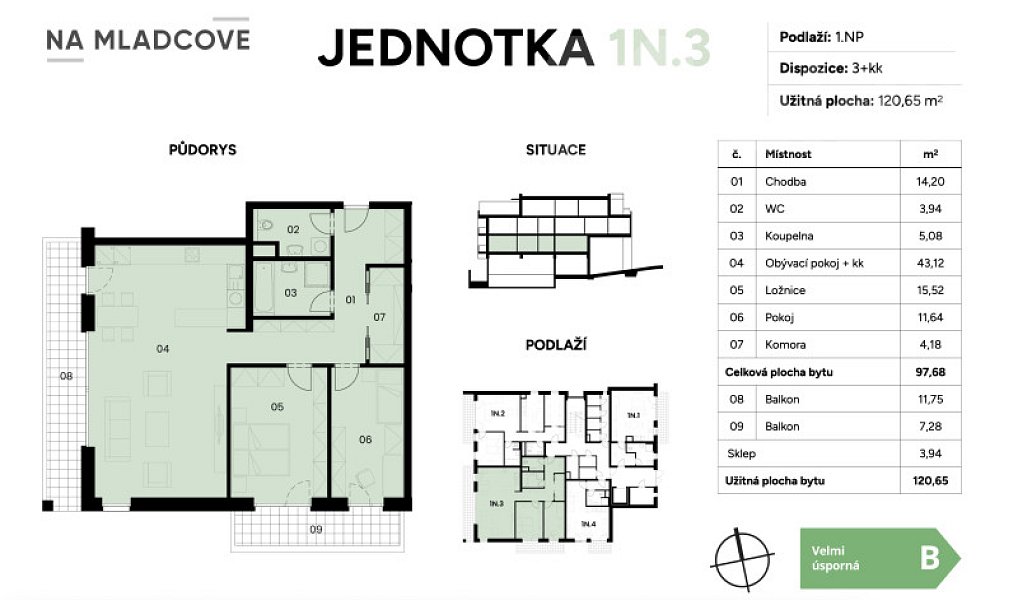 Prodej bytu 3+kk 121 m², Zlín – náhled fotky 3