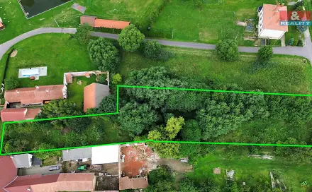 Prodej stavebního pozemku 3 467 m², Radkovice u Budče, okres Třebíč