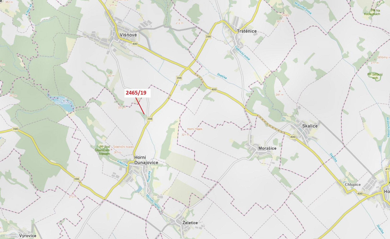 Dražba lesa 247 m²