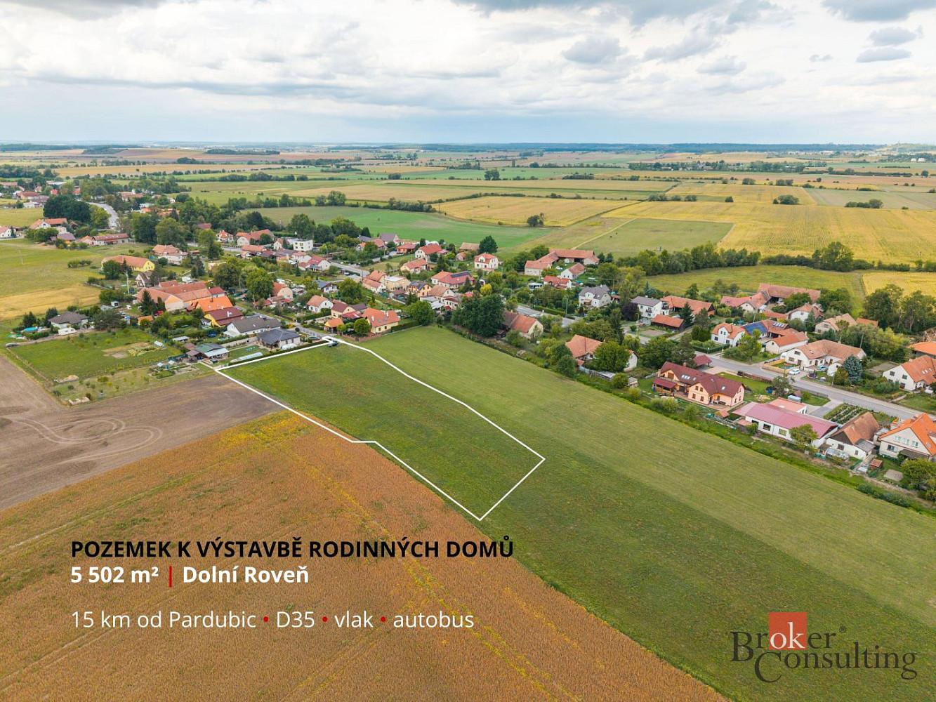 Prodej stavebního pozemku 5 502 m²