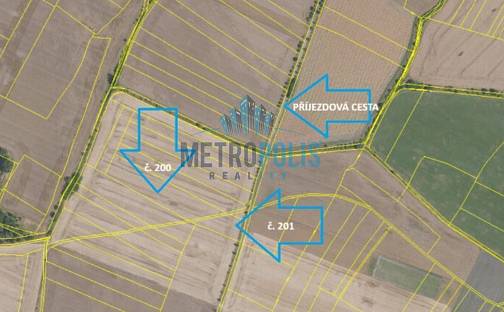 Prodej pole 10 380 m², Sudovo Hlavno, okres Praha-východ