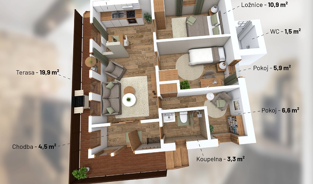 Prodej chaty/chalupy 58 m² s pozemkem 123 m², Štítary – náhled fotky 5