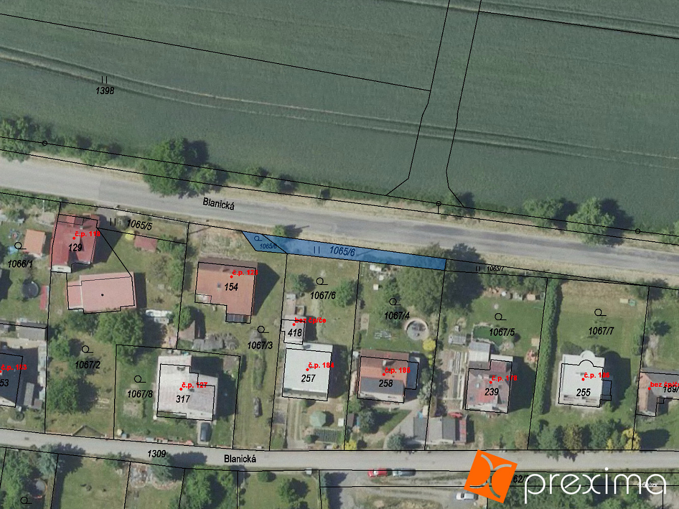 Prodej pozemku 72 m²