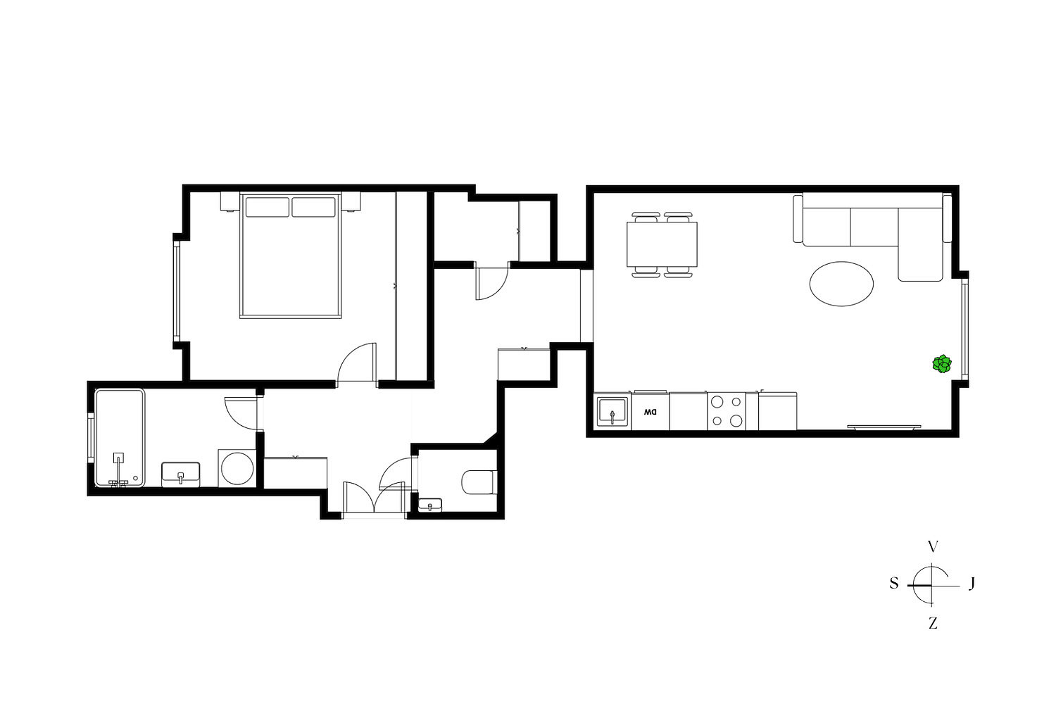 Prodej bytu 2+kk 51 m² – fotografie 3