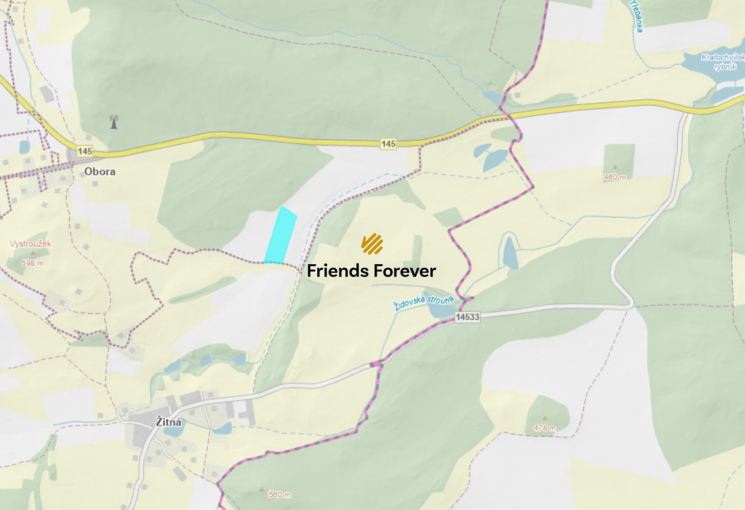 Prodej podílu 1/6 pole 4 149 m², Hracholusky - Obora – pohled 3