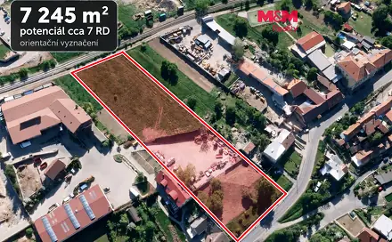 Prodej stavebního pozemku 7 245 m², Holubice, okres Vyškov