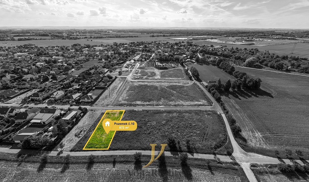 Prodej stavebního pozemku 872 m², Majetín – náhled fotky 7