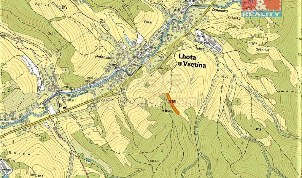 Prodej pole 4 064 m², Lhota u Vsetína – náhled fotky 2