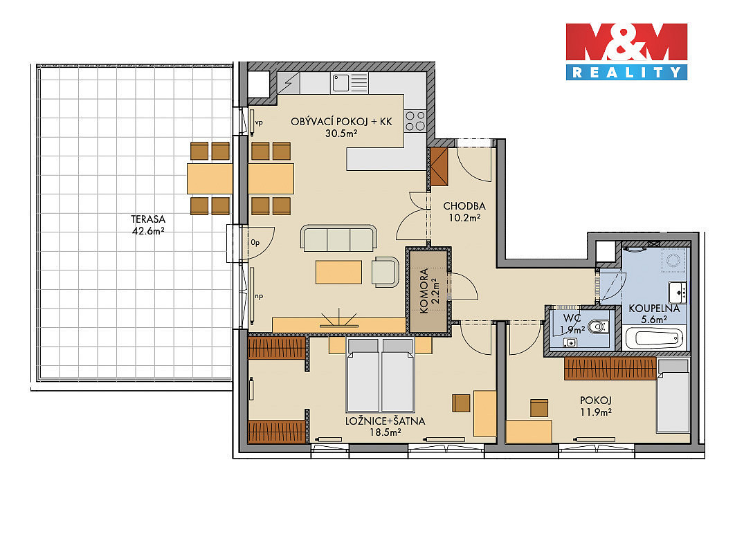 Pronájem bytu 3+kk 127 m² — photo 3