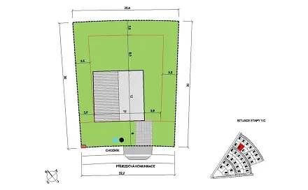 Prodej stavebního pozemku 714 m², Choťánky, okres Nymburk