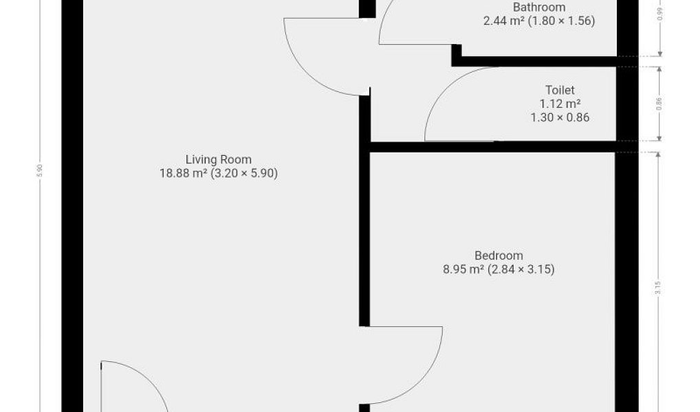 Pronájem bytu 2+kk 40 m², Praha – náhled fotky 18