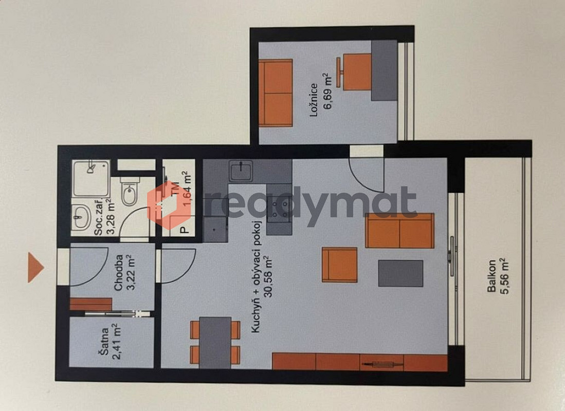 Prodej bytu 2+kk 49 m² – fotografie 2