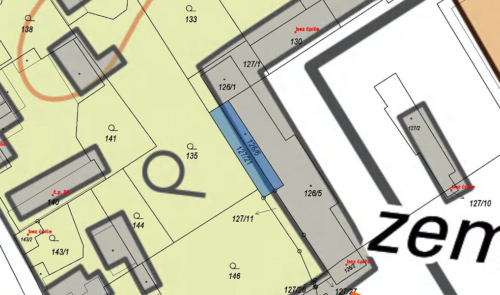 Prodej komerčního pozemku 76 m², Straky – náhled fotky 3