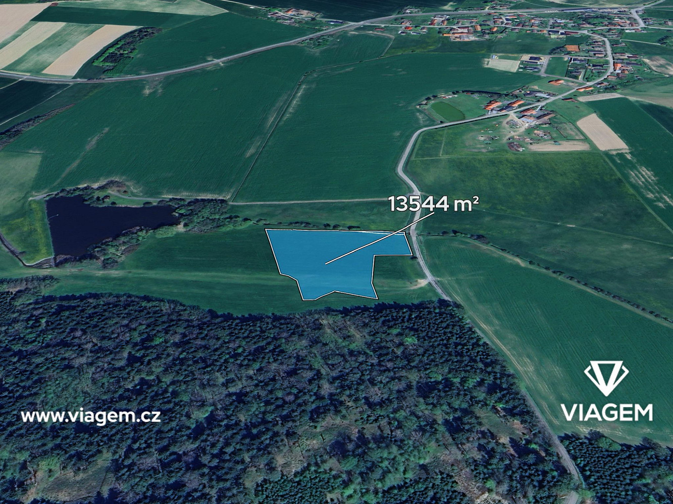 Prodej pole 864 m²