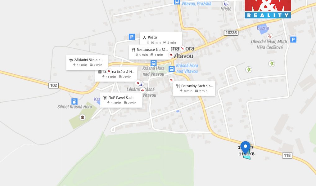 Prodej stavebního pozemku 1 233 m², Krásná Hora nad Vltavou – náhled fotky 12