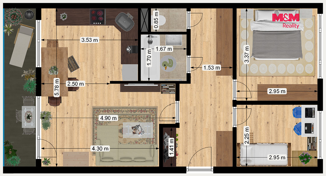 Prodej bytu 3+kk 55 m² – fotografie 3