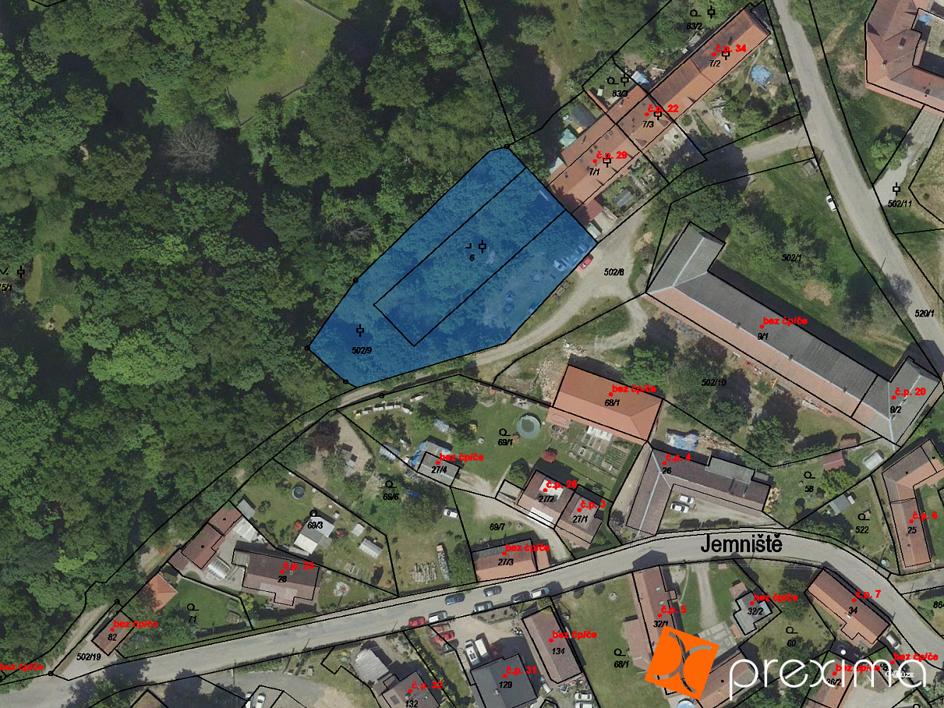 Prodej komerčního pozemku 125 m², Postupice