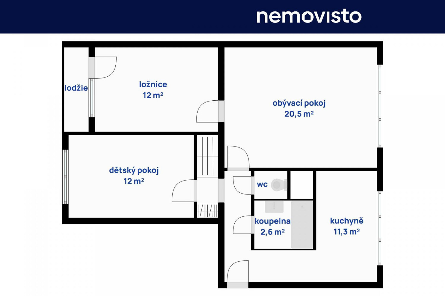 Pronájem bytu 3+1 72 m² – fotografie 4