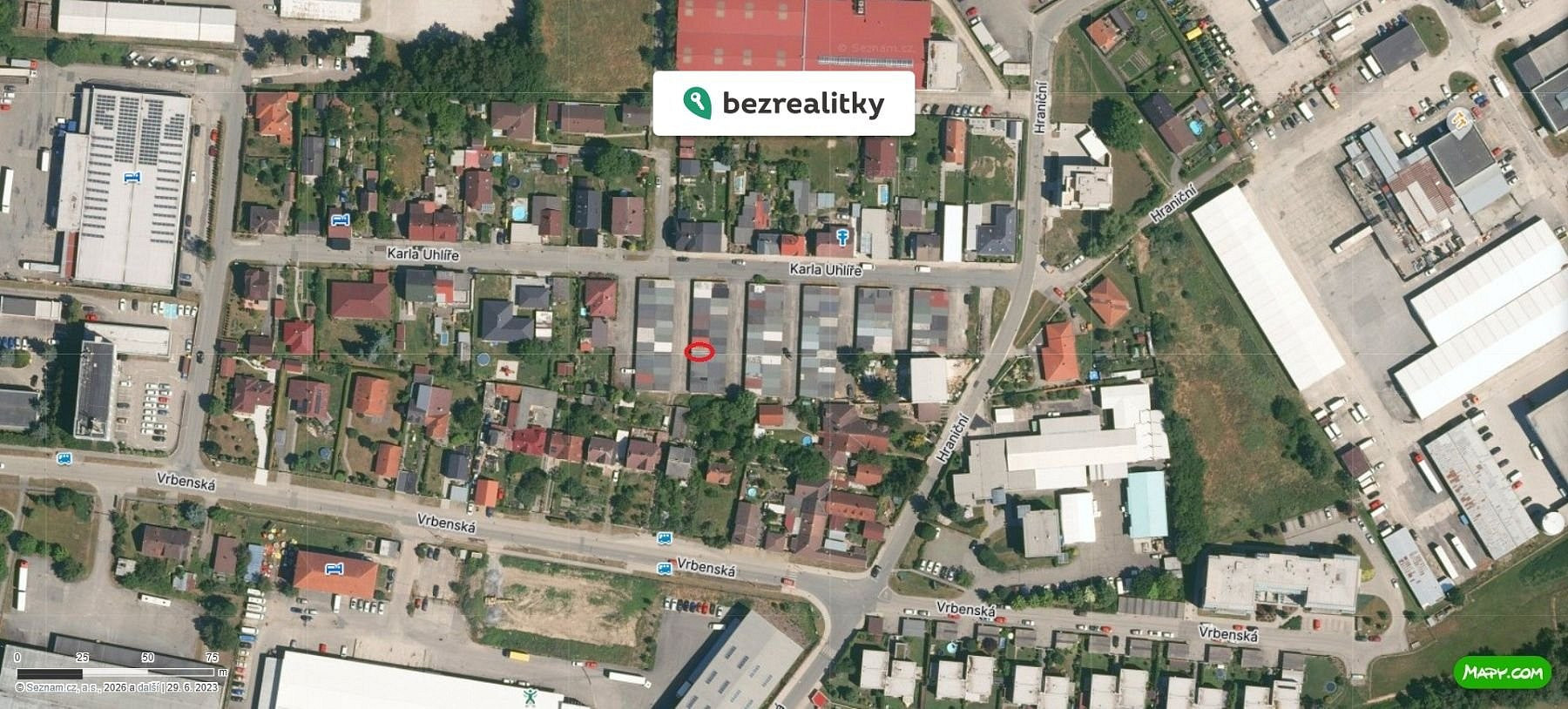 Prodej garáže 20 m2