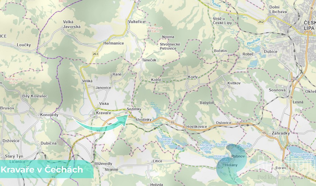 Prodej louky 1 062 m², Kravaře – náhled fotky 3