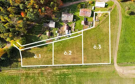 Dražba stavebního pozemku 6 984 m², Drahotín