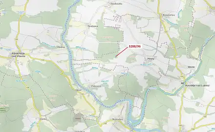 Dražba lesa 1 630 m², Hosty