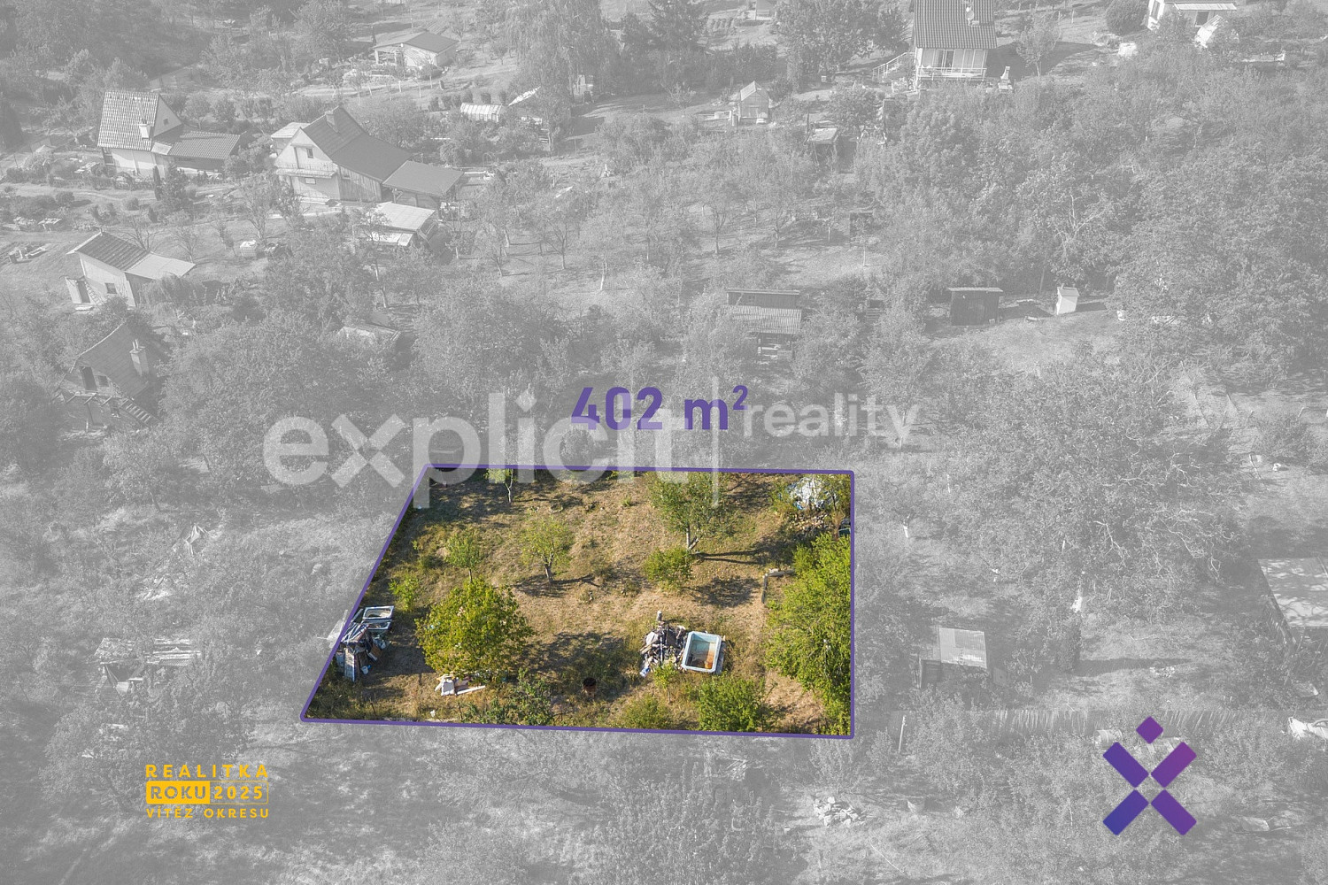 Prodej zahrady 402 m²