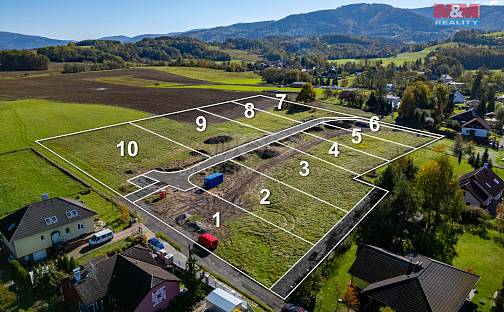 Prodej stavebního pozemku 1 003 m², Janovice, okres Frýdek-Místek