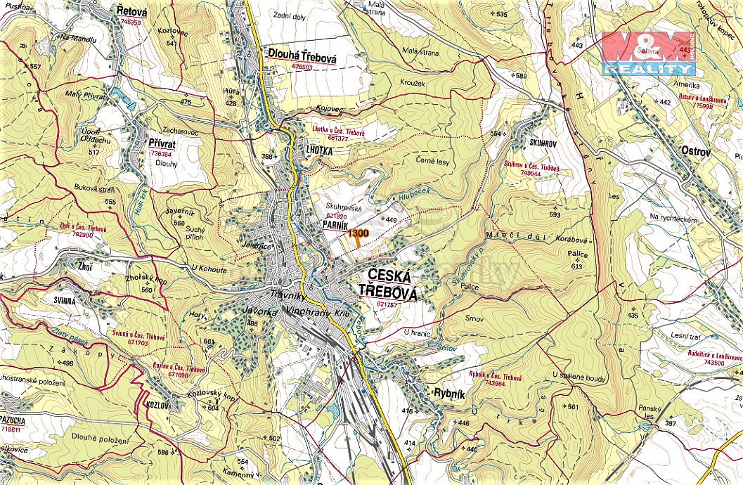 Prodej pole, 2812 m², Česká Třebová-Parník – další